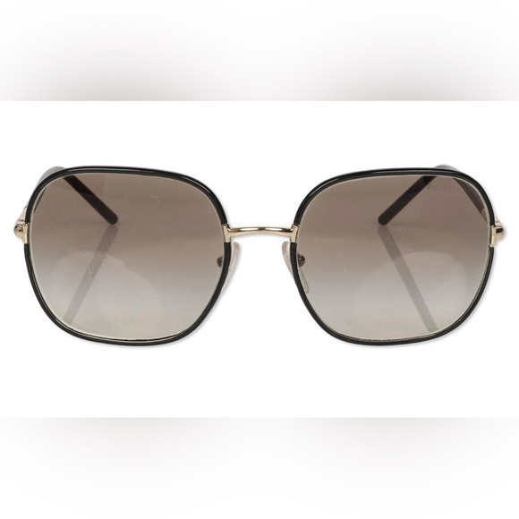 Prada PR 67XS Women's Sunglasses Pale Gold/Black/Grey Gradient 55 - Picture 2 of 6